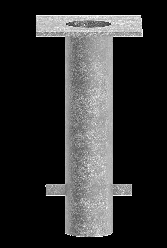 Eingrabstück aus Stahl, Länge 400 mm, inkl. Schrauben, feuerverzinkt