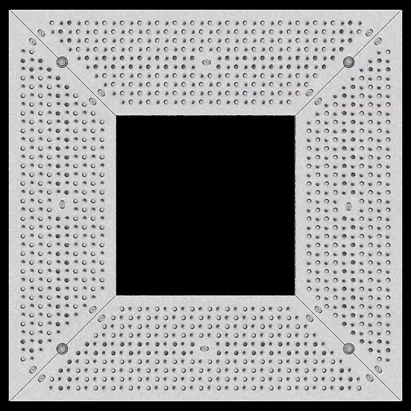 Baumschutzrost TABER, Breite x Tiefe 1000 x 1000 mm, Unterkonstrukion verzinkt, Blechprofil-Segmente mit Prägung City feuerverzinkt