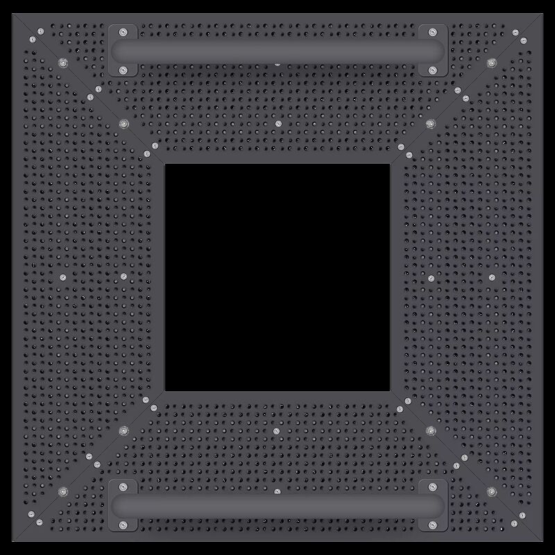 Baumschutzrost TABER, Breite x Tiefe 1500 x 1500 mm, mit Fahrradanlehnbügel in RAL 7016 anthrazitgrau, Unterkonstrukion verzinkt, Blechprofil-Segmente mit Prägung City in RAL 7016 anthrazitgrau