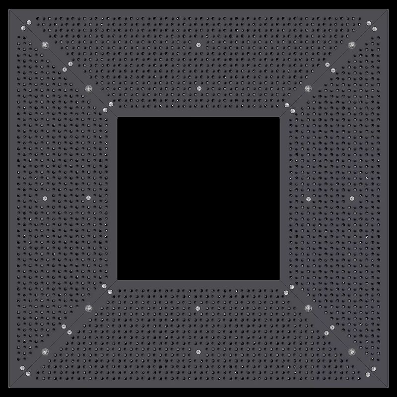 Baumschutzrost TABER, Breite x Tiefe 1500 x 1500 mm, Unterkonstrukion verzinkt, Blechprofil-Segmente mit Prägung City in RAL 7016 anthrazitgrau