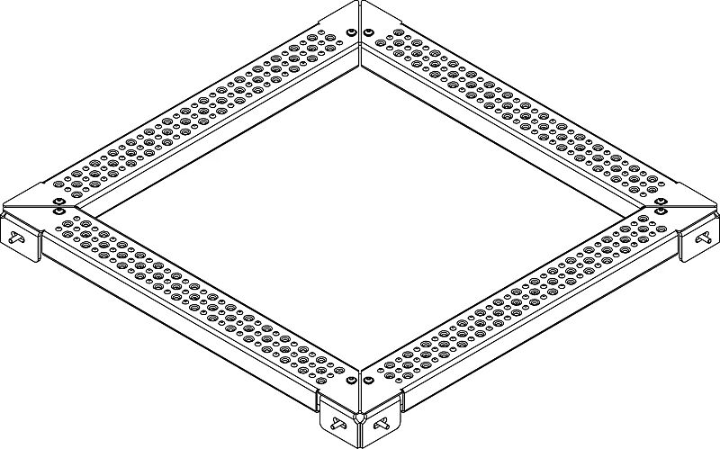 Einlegerost, Breite 100 mm für Baumschutzrost TABER (B x T 2000 mm x T 2000 mm)