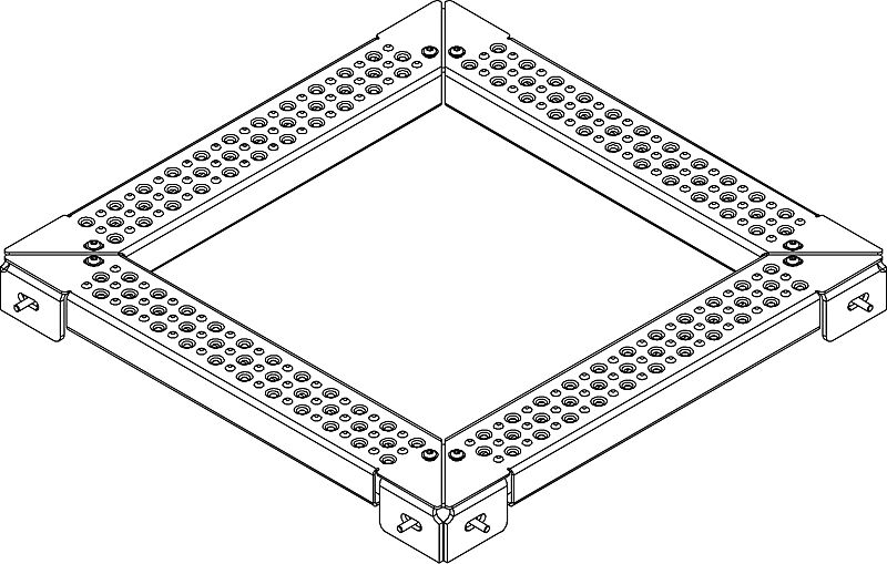 Einlegerost, Breite 100 mm für Baumschutzrost TABER (B x T 1500 mm x T 1500 mm)