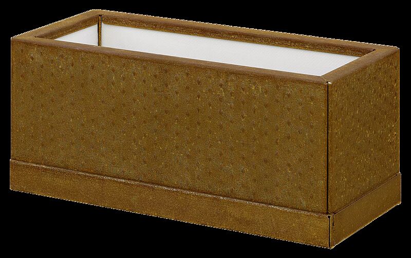 Pflanzbehälter TILLEY, rechteckig, aus Cortenstahl