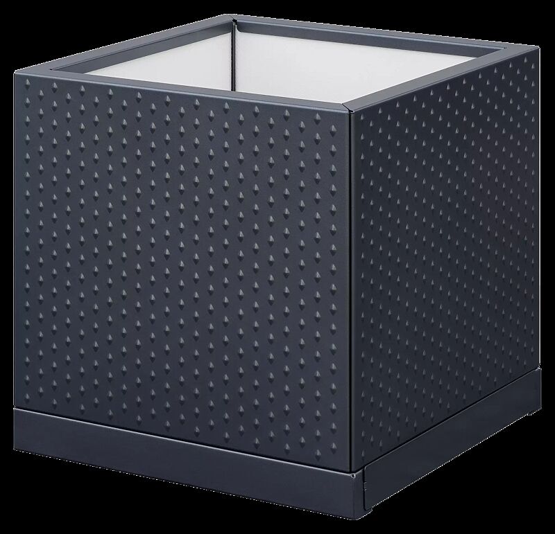 Pflanzbehälter TILLEY, quadratisch, in RAL 7016 anthrazitgrau