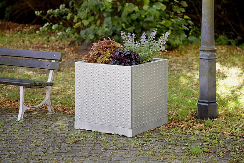 Pflanzbehälter TILLEY, quadratisch, feuerverzinkt