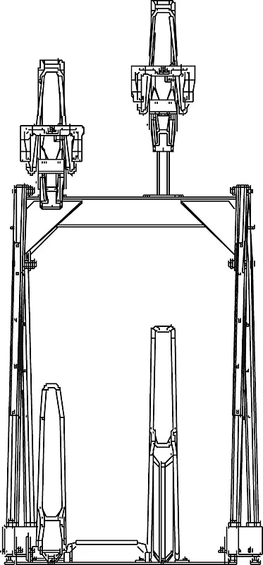 Doppelstock-Fahrradparksystem EASYLIFT CAPACITY, einseitig, 4 Stellplätze, Radabstand 375 mm