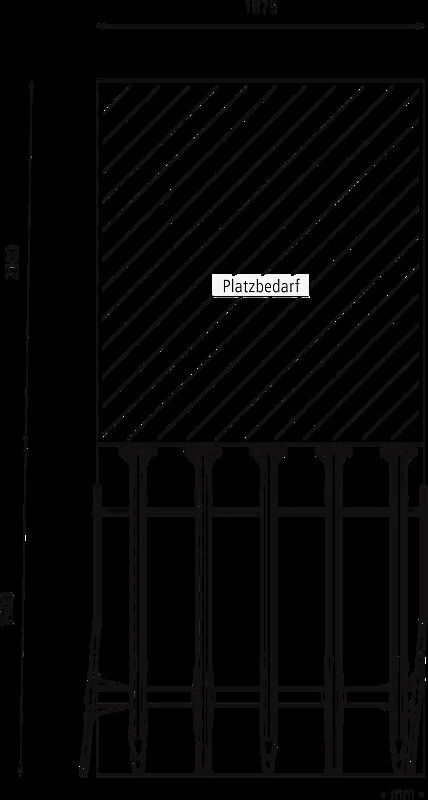 Doppelstock-Fahrradparksystem EASYLIFT CAPACITY 10 Stellplätze