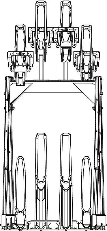 Doppelstock-Fahrradparksystem EASYLIFT CAPACITY-E mit Lademöglichkeit für E-Bikes, 8 Stellplätze