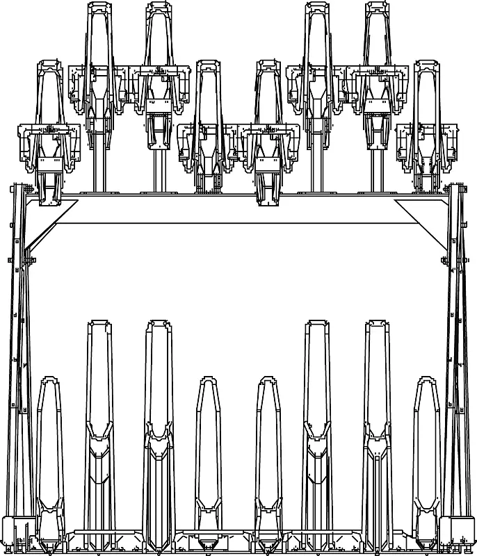 Doppelstock-Fahrradparksystem EASYLIFT PREMIUM 16 Stellplätze