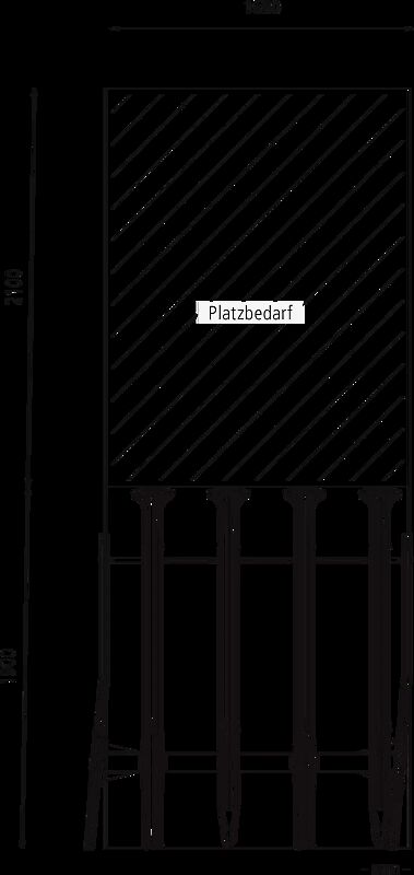 Doppelstock-Fahrradparksystem EASYLIFT PREMIUM 8 Stellplätze