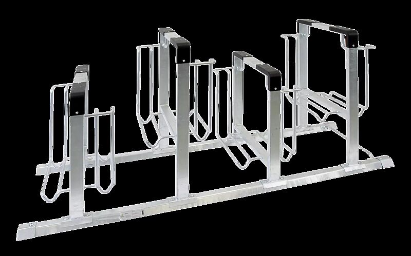 Fahrradparker KONTUR doppelseitig, 8 Stellplätze