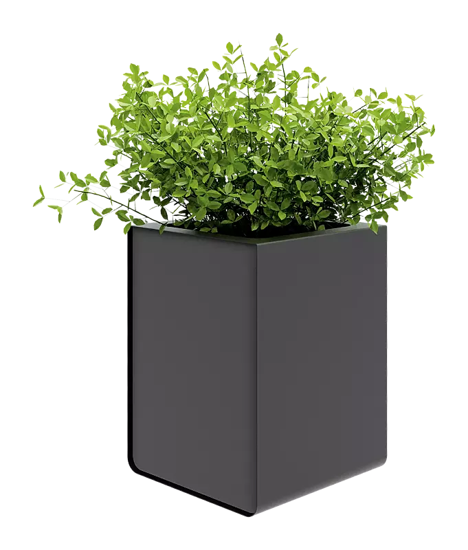 Pflanzbehälter REPOSA, 250 Liter, Stahlteile in Gris sablé 2900