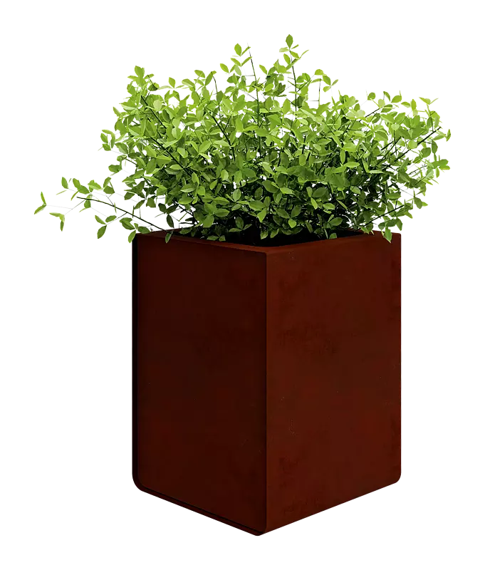 Pflanzbehälter REPOSA, 250 Liter, aus Cortenstahl