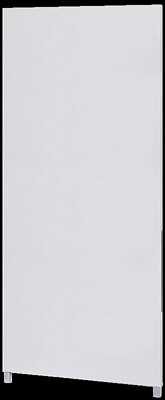 Leit- und Orientierungsstele GUIDE, Hochformat, Aluminiumverbundplatten in RAL 9006 weißaluminium