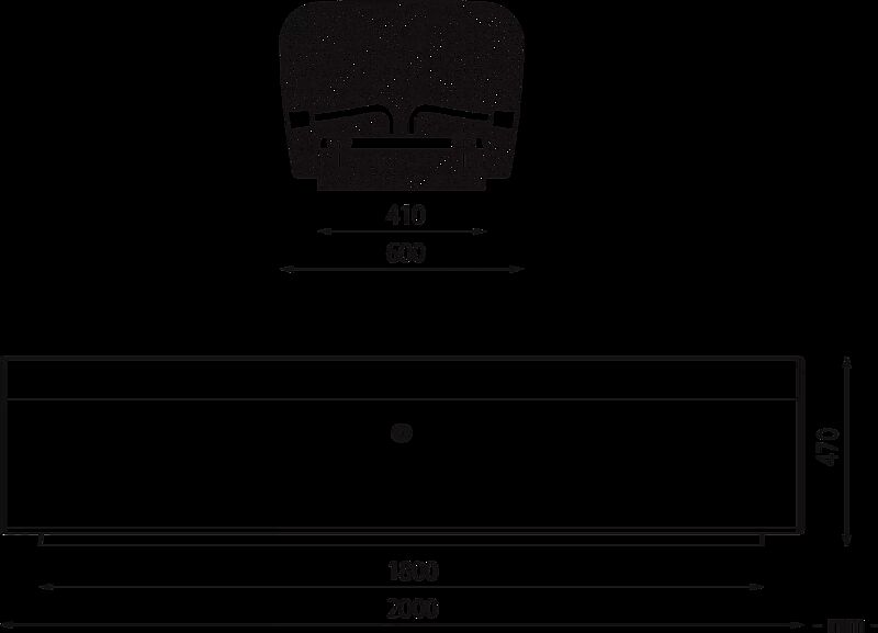 Sitzbank ONDA ohne Rückenlehne