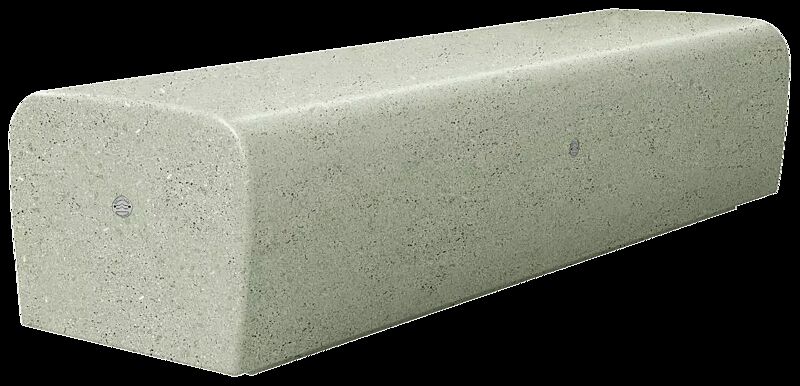 Sitzbank ONDA aus rekonstituiertem Marmor, Sitzfläche geschliffen, in grün alpi