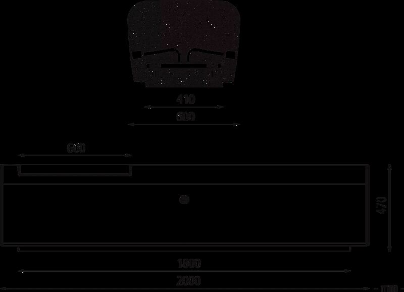 Sitzbank ONDA ohne Rückenlehne