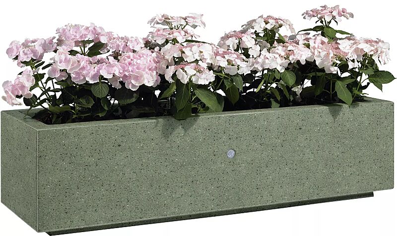 Pflanzbehälter DEMETRA aus rekonstituiertem Marmor, in grün alpi