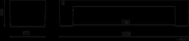 Sitzbank ERACLEA ohne Rückenlehne