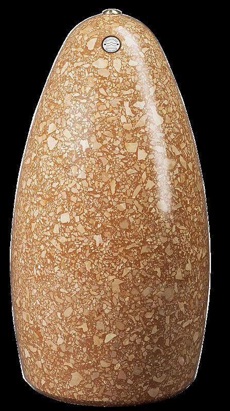 Poller PLUTONE aus rekonstituiertem Marmor geschliffen, in veronarot