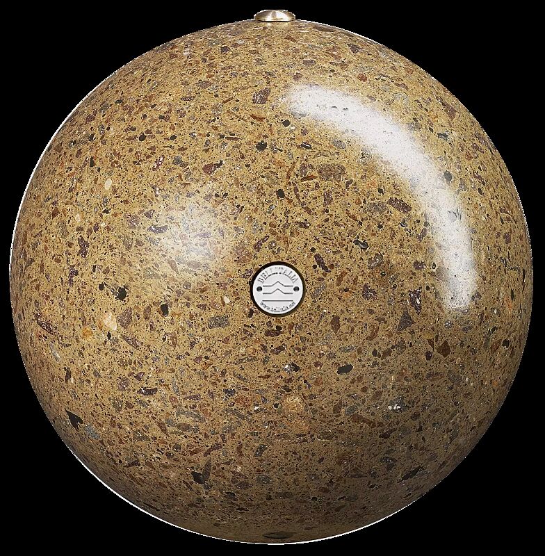 Poller SFERA aus rekonstituiertem Marmor geschliffen, in porphyr