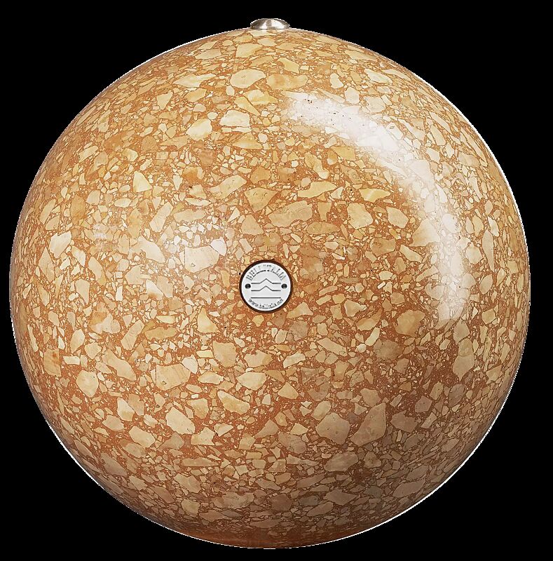 Poller SFERA aus rekonstituiertem Marmor geschliffen, in veronarot