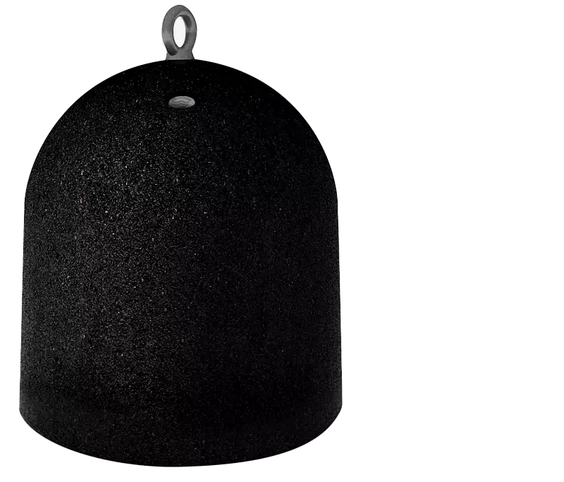 Poller TIP aus rekonstituiertem Marmor, in schwarz ebano