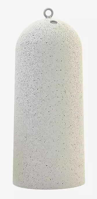 Poller IKI aus Beton, in Granitoptik weiß