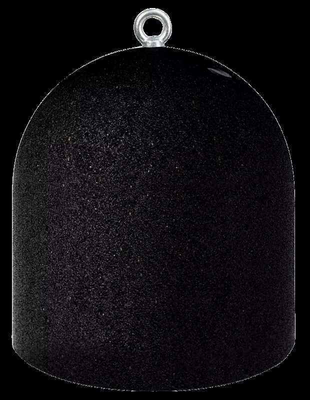 Poller TITANO aus rekonstituiertem Marmor sandgestrahlt, in schwarz ebano