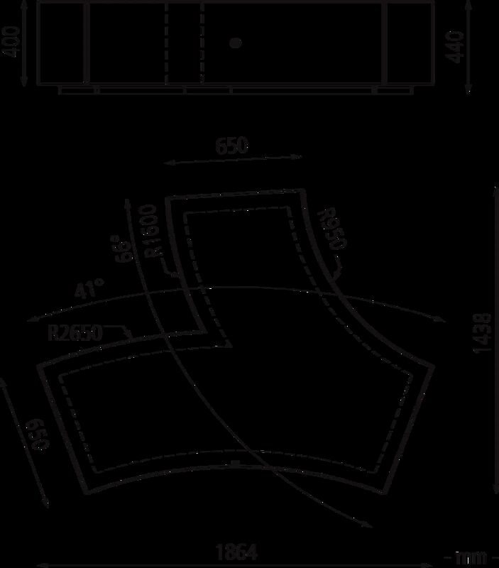 Sitzbank CROSS KUBB ohne Rückenlehne