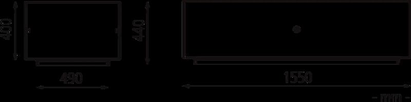 Sitzbank MID KUBB ohne Rückenlehne