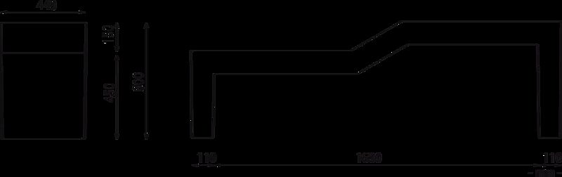 Seniorenbank VENEZIA OLD ohne Rückenlehne