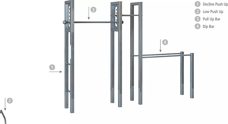 Calisthenics-Anlage SALMON LADDER