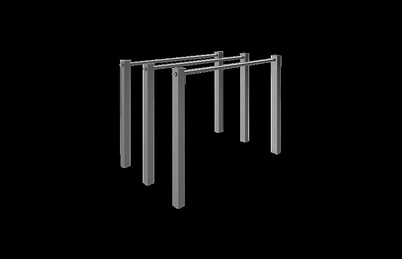 Calisthenics-Station TRIPLE DIP BAR