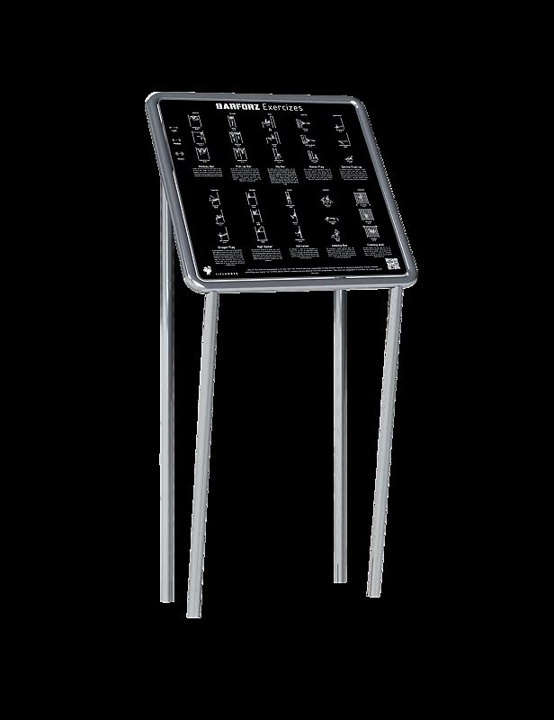 Informationstafel EXERCISE BOARD mit individueller Beschriftung