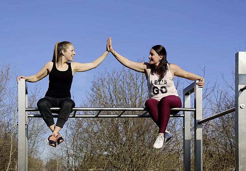 Calisthenics-Anlage XS-FELD, Ausführung Basic, Serie BARFORZ