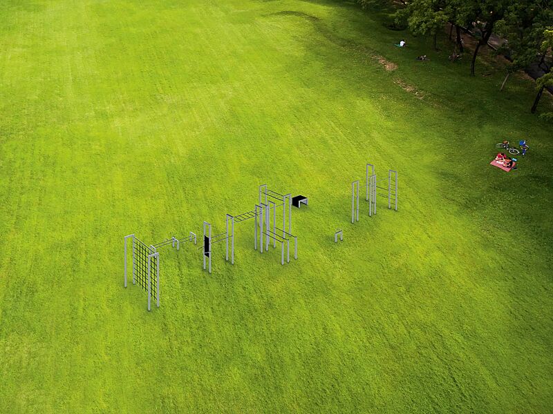 Calisthenics-Anlage M-FELD, Ausführung Vario, Serie BARFORZ