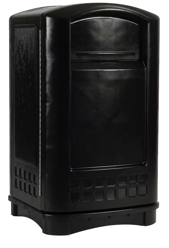 Abfallbehälter GRANBY in schwarz ähnlich RAL 9005