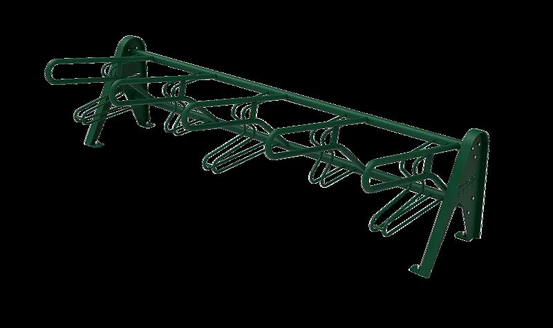Fahrradständer MULTIPLO in RAL 6005 moosgrün