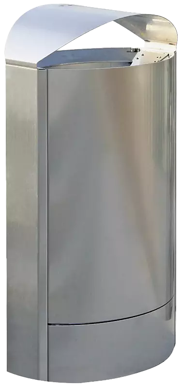 Abfallbehälter CAPITAL, 50 Liter, zum freien Aufstellen, aus Edelstahl