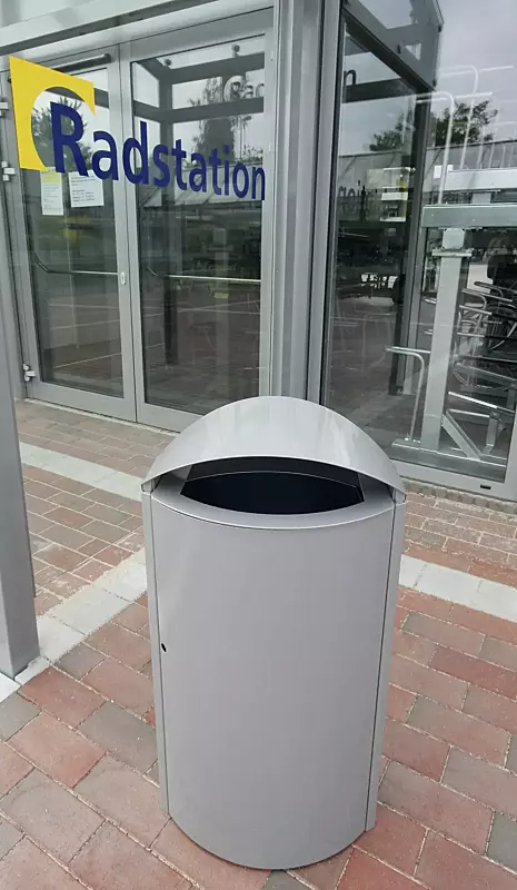 Abfallbehälter CAPITAL aus Stahl, 90 Liter