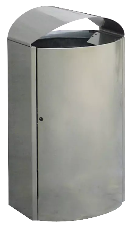 Abfallbehälter CAPITAL aus Edelstahl, zum freien Aufstellen