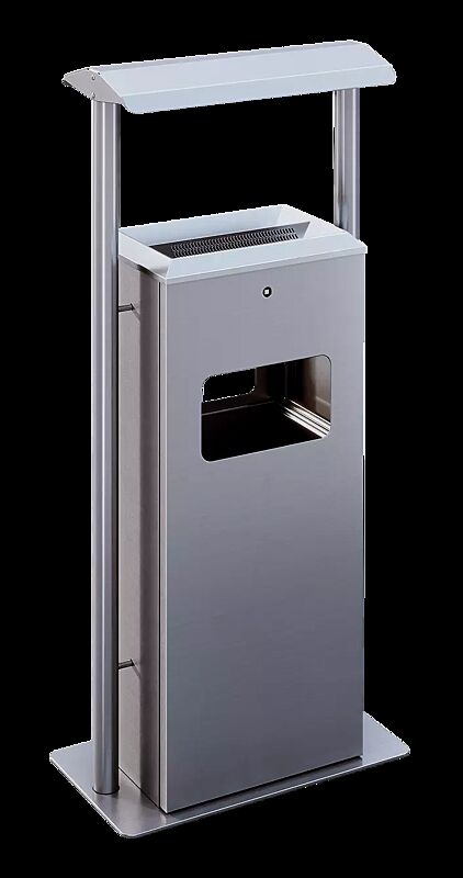 Abfallbehälter CRUZ NEW mit Schutzdach