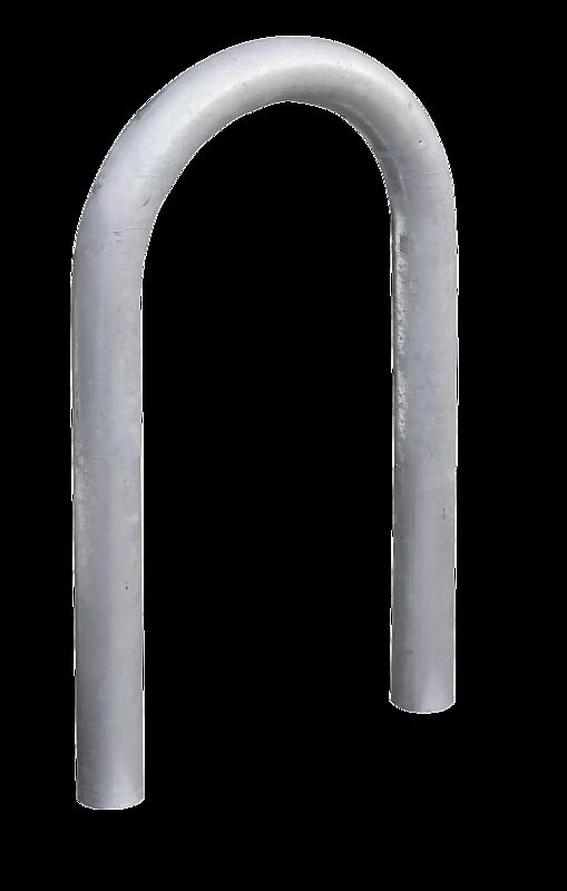 Anlehnbügel MONTANA ohne Quersteg, zum Einbetonieren, feuerverzinkt