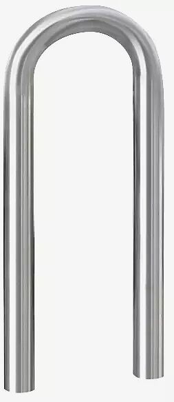 Anlehnbügel MONTANA ohne Quersteg, zum Einbetonieren, Edelstahl