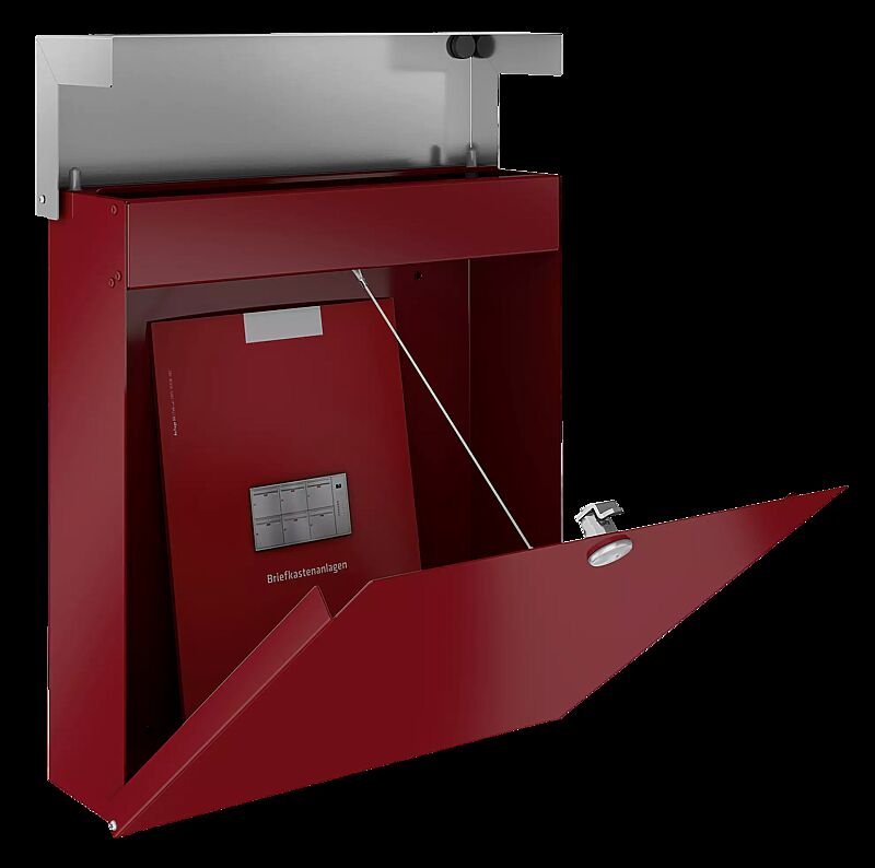 Briefkasten ORGON in RAL 3031 orientrot