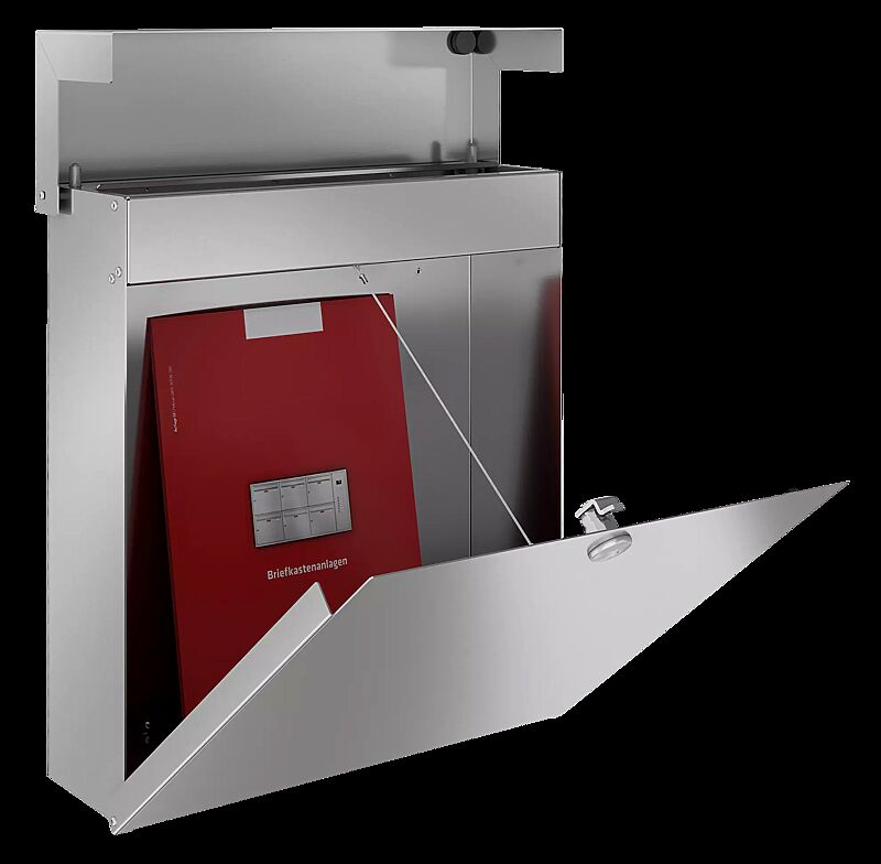 Briefkasten ORGON, Edelstahl, gebürstet