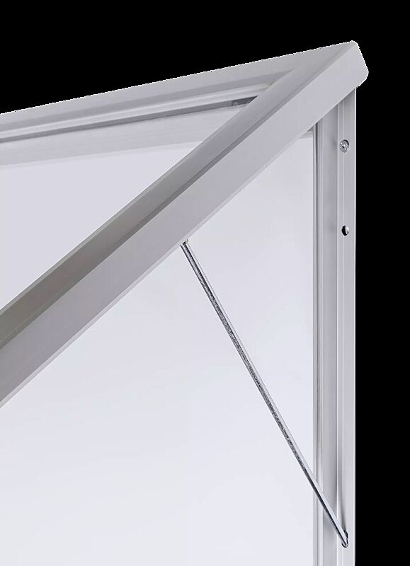 Detail: Arretierungsstange für eine einfache Öffnung des Klappflügels