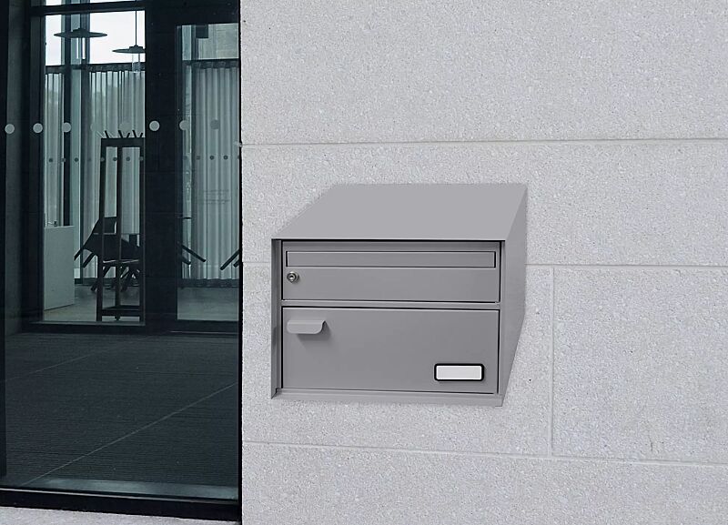 Briefkasten CALAIS nach PTT-Norm in RAL 9007 graualuminium