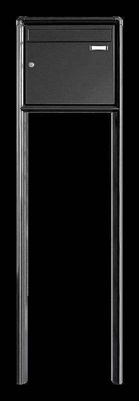 Briefkastenanlage Nizza mit Ständeranlage, zum Einbetonieren, 1 Briefkasten, ohne Sprech- / Klingelfach
